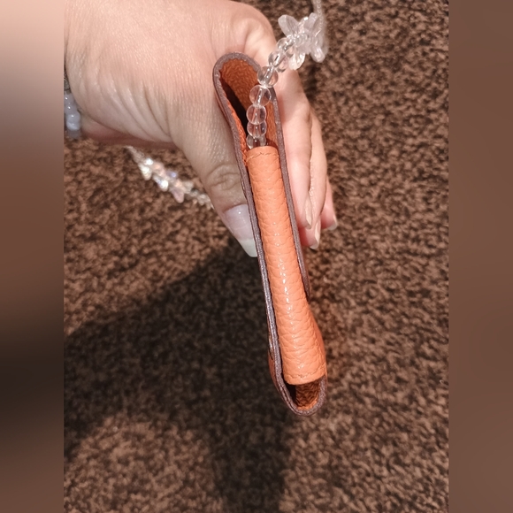 Hermes Leather Purse/Case W/Insert And UNBRANDED Chain. - Picture 3 of 15